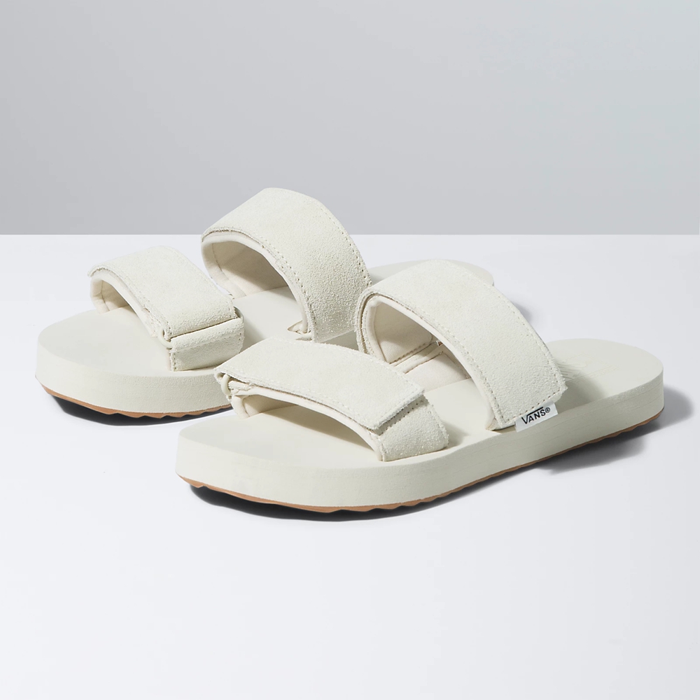 White Vans Cayucas Slide | VN346T7MH09