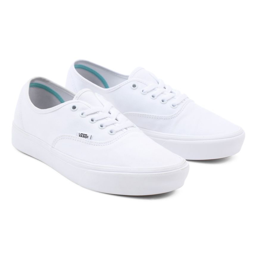 White Vans Classic ComfyCush Authentic Shoes | VN717N2GP61