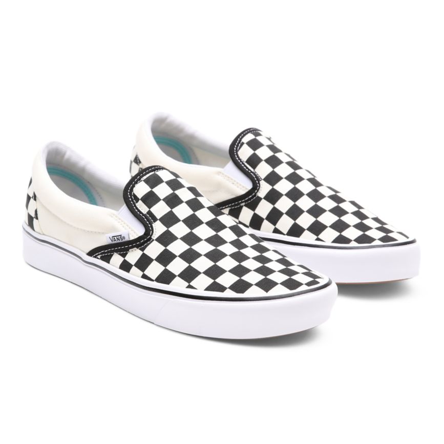 White Vans Comfycush Slip-On Shoes | VN414O1EM62