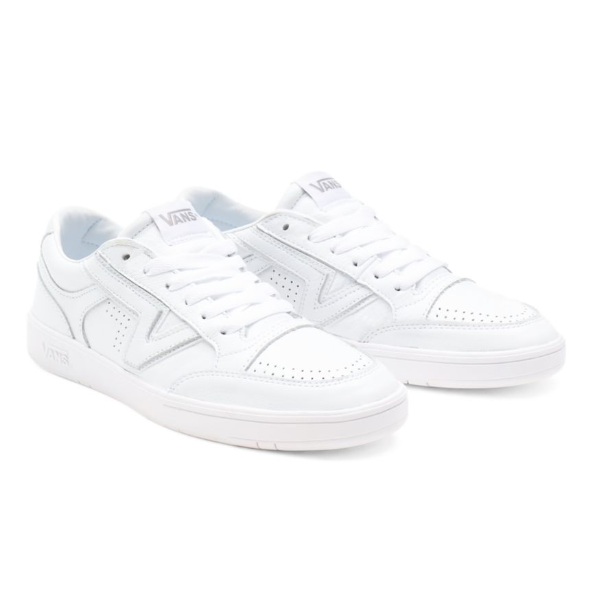 White Vans Leather Lowland CC Shoes | VN791R6IM75