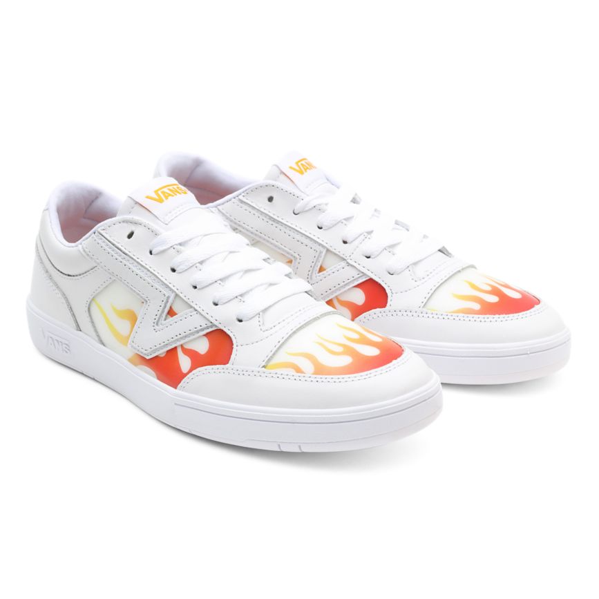 White Vans Lenticular Lowland CC Shoes | VN734Z1ZL86