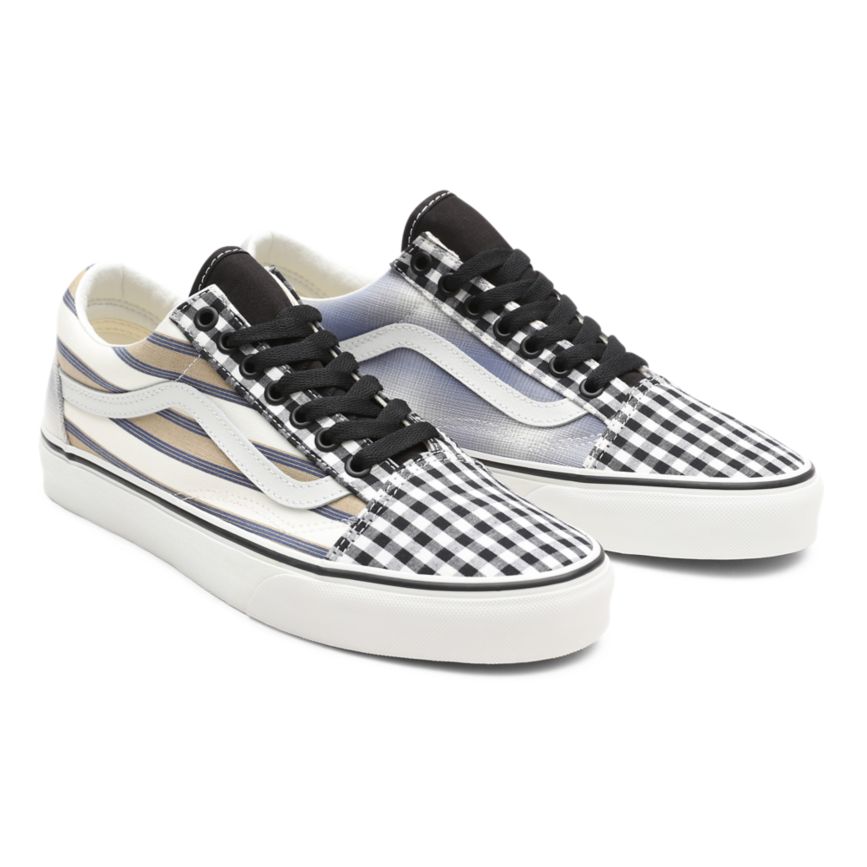 White Vans Prep Retro Old Skool Shoes | VN441A1PO34