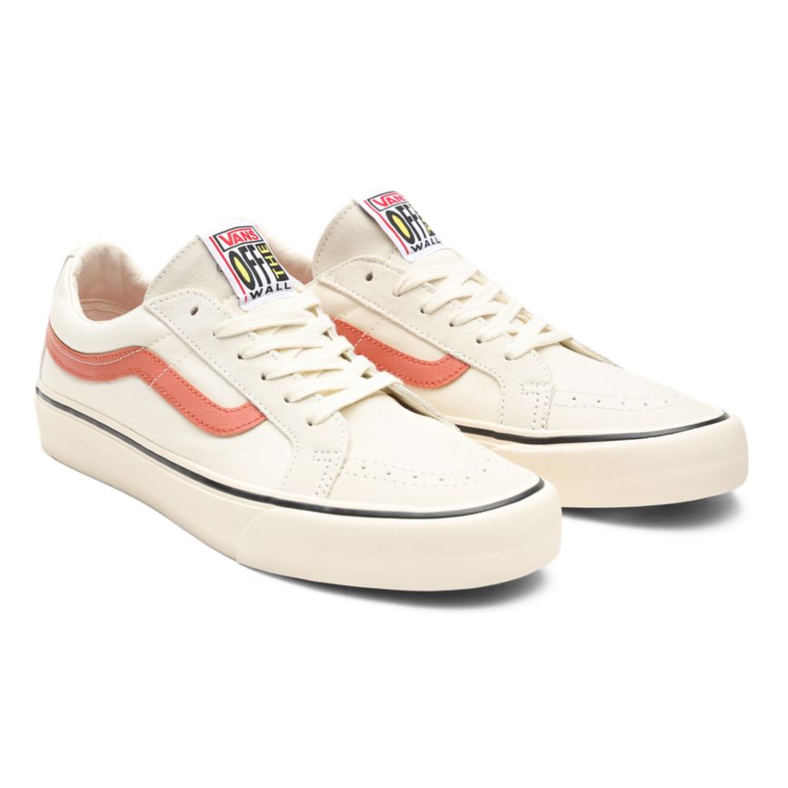 White Vans SK8-Low Reissue SF Shoes | VN074T7RW46