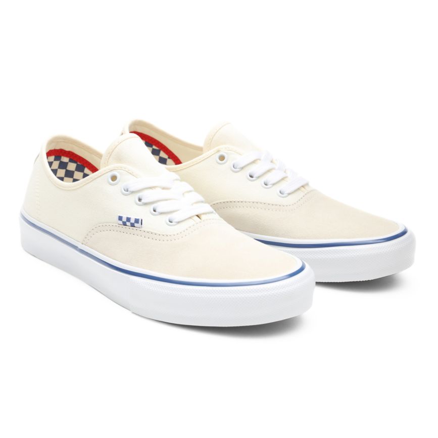 White Vans Skate Authentic Shoes | VN986F9VT03