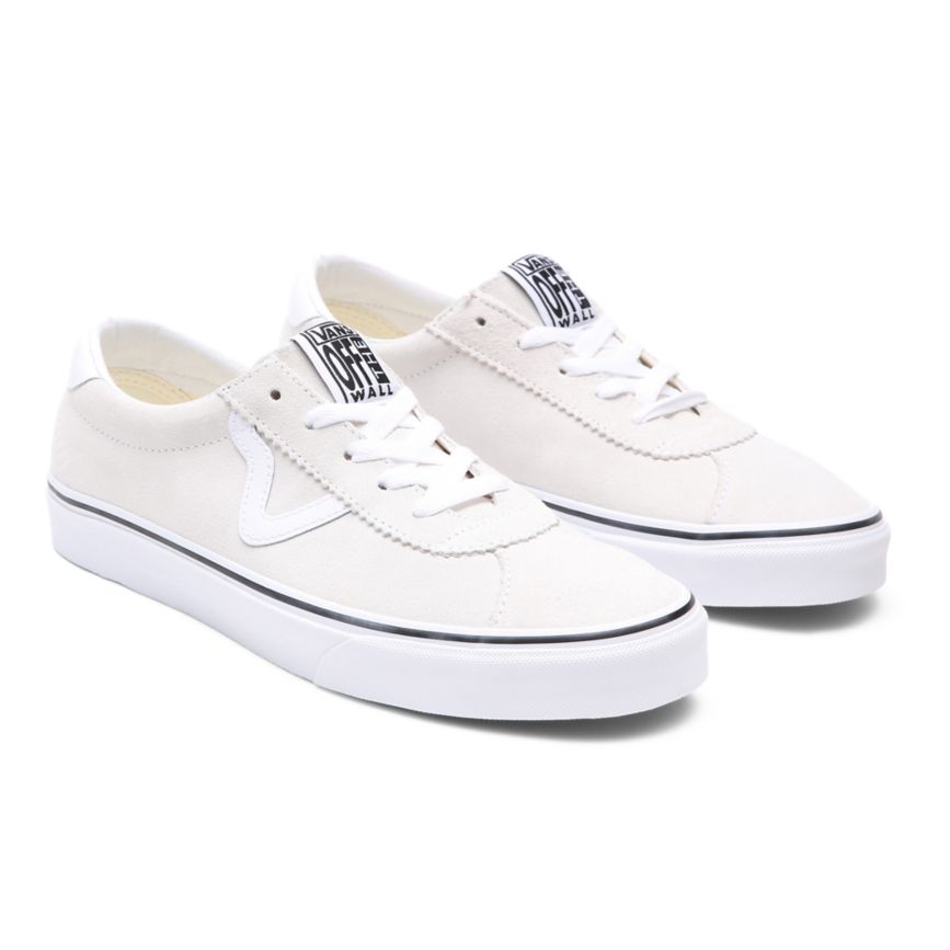 White Vans Suede Sport Shoes | VN035E8AW14