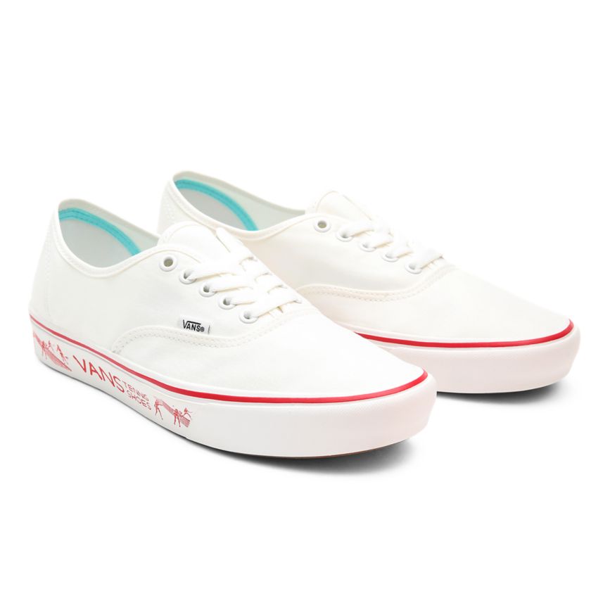 White Vans X Penn ComfyCush Authentic Shoes | VN710Y9RO24