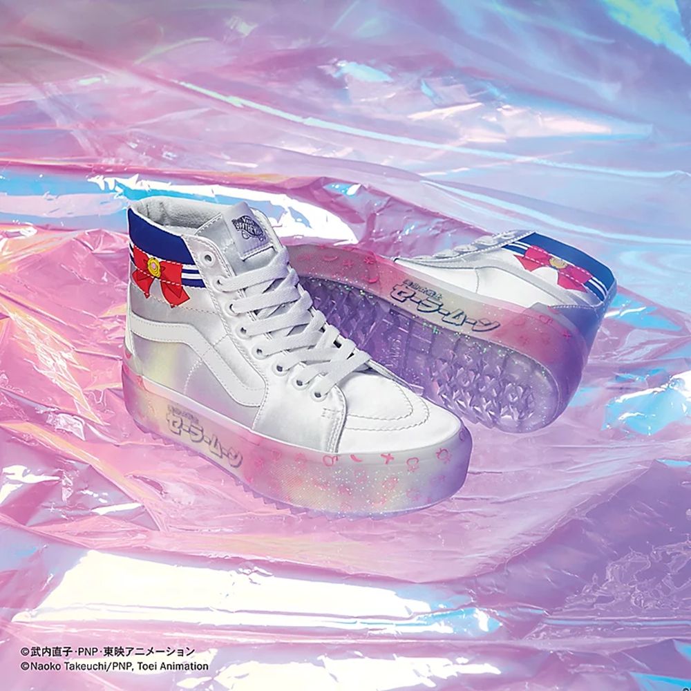 White Vans X Pretty Guardian Sailor Moon Sk8-hi Stacked Shoes | VN304O2JO95